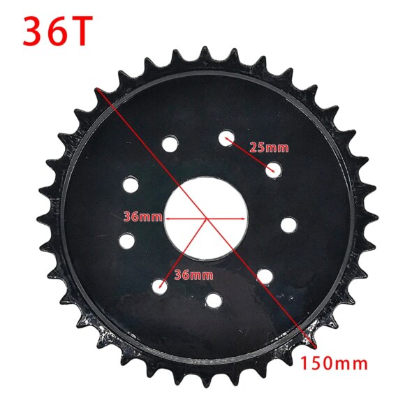 Nuevo Juego de almohadillas de montaje para motor de piñón de accionamiento trasero de 36 y 44 dientes, compatible con piñón de accionamiento trasero para bicicleta motorizada de 49cc, 66cc y 80cc