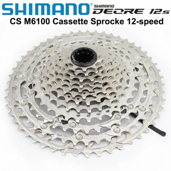 Nueva llegada Shimano Deore CS-M6100 Cassette Sprocke M6100 rueda libre bicicleta de montaña MTB 12 velocidades 10-51T