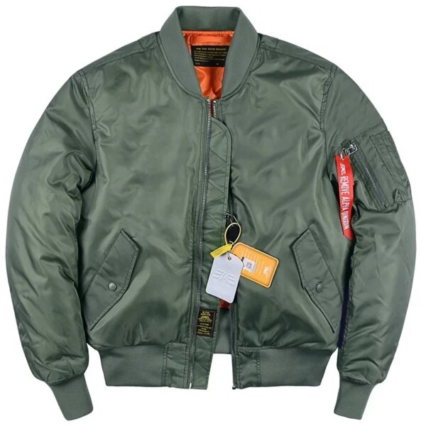 Nueva cazadora cálido para otoño e invierno, abrigo táctico militar acolchado grueso para hombre, chaqueta de béisbol para piloto de aviador MA1 de vuelo