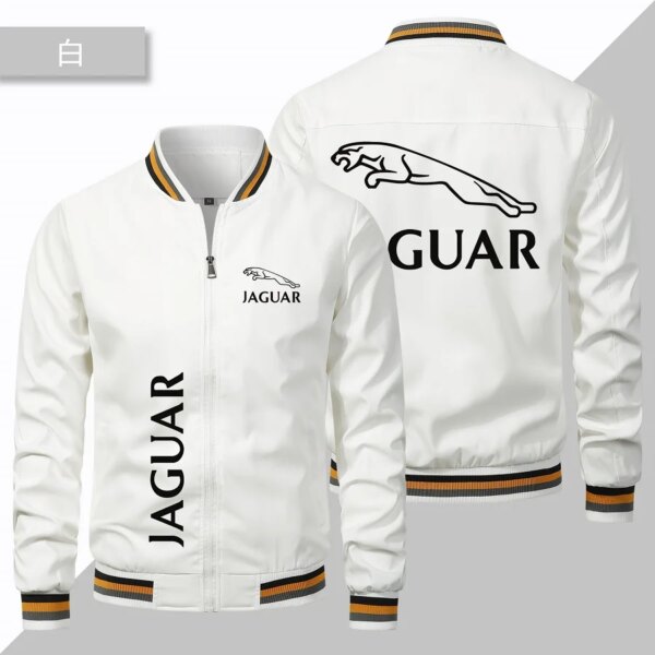 Nueva chaqueta de Piloto Militar de aviación para hombre con logotipo de Jaguar, chaqueta para coche y camión, ropa deportiva de moda para viajes al aire libre para primavera y otoño, América