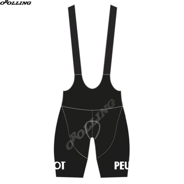 Nuevo Clásico Retro equipo negro ciclismo Bib Shorts personalizado Orolling GEL PAD