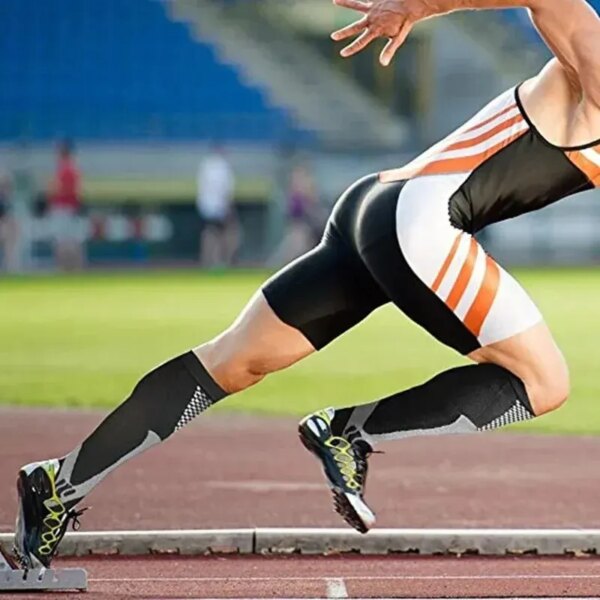 Nuevos calcetines de compresión 20-30mm camisetas bajas hombres mujeres calcetines al aire libre para maratón ciclismo fútbol