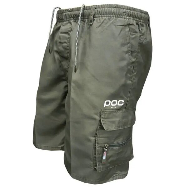 Nueva moda corta Mtb Hombre ciclismo Moto POC bicicleta pantalones cortos de trabajo hombres Cargo MTB pantalones sueltos deportes Moto pantalones cortos de descenso Hombre