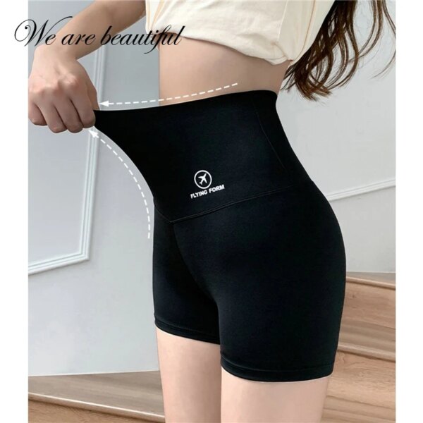 Nuevos pantalones cortos de Yoga de cintura alta para mujer, pantalones cortos ajustados para ciclismo, pantalones cortos de gimnasio para mujer, pantalones deportivos transpirables sin costuras, pantalones calientes 2023