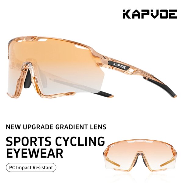 Nuevo Kapvoe, gafas de seguridad para patinaje en carretera, gafas Kapvoe para ciclismo para hombre, gafas de sol para bicicleta, gafas para deportes MTB, gafas para bicicleta de montaña para mujer