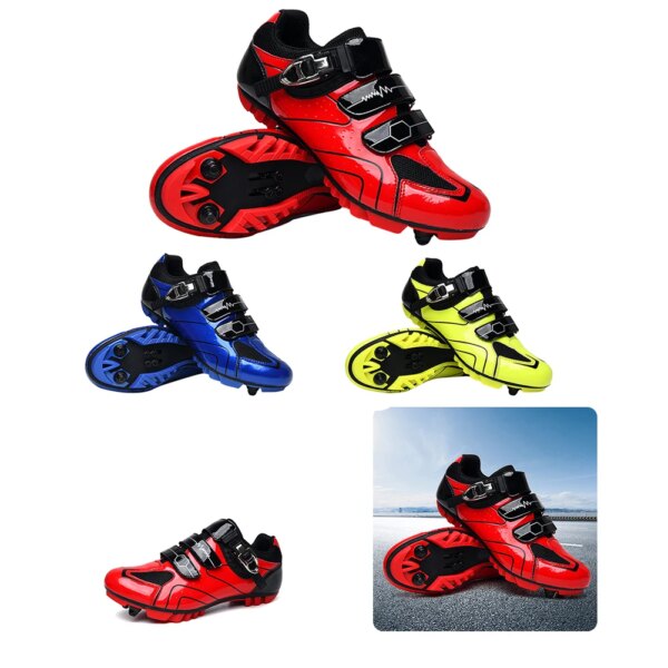 Nuevos zapatos para bicicleta de montaña, zapatillas de deporte para velocidad de ciclismo, botas de Ciclismo de Carretera planas para hombre, zapatos de ciclismo con Clip en pedales, zapatillas para bicicleta de montaña Spd