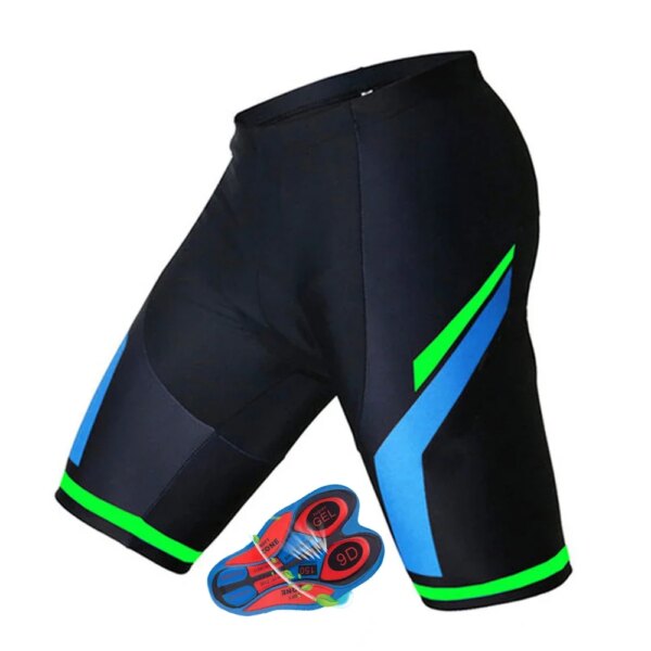 Nuevos pantalones cortos de ciclismo para hombre, pantalones cortos acolchados 9D de Lycra para verano, pantalones cortos ajustados para bicicleta de montaña, pantalones cortos transpirables