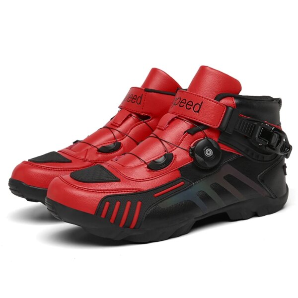 Nuevas botas de moto de carreras para hombre, zapatillas antideslizantes para exteriores, botas de calle, moda de carretera, zapatos de montar resistentes al desgaste para montaña