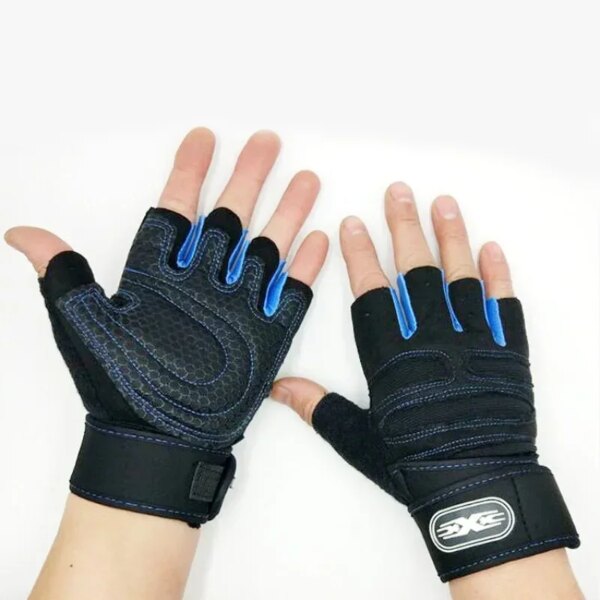 Nuevos guantes antideslizantes resistentes al desgaste de medio dedo para hombres y mujeres, guantes para deportes al aire libre, guantes para ciclismo, gimnasio, levantamiento de pesas, guantes de entrenamiento físico