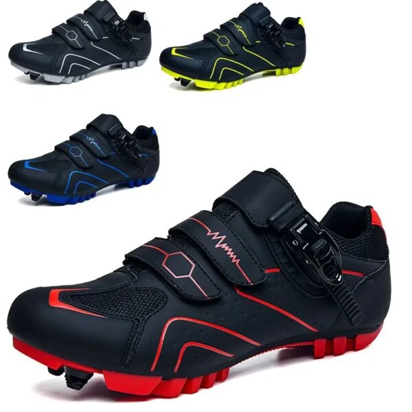 Nuevos zapatos de bicicleta de carretera, zapatos para equipos deportivos de bicicleta, zapatos de refuerzo para montar sin bloqueo, zapatos de ciclismo