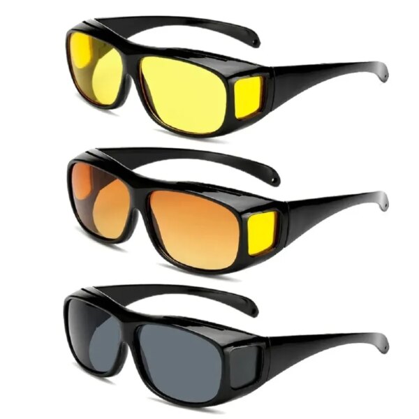 Nuevo estilo de gafas de sol de visión nocturna para coche, gafas para conducir, gafas de sol unisex HD para conducir durante el día y la noche, gafas de sol antideslumbrantes