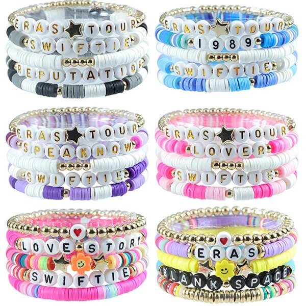 Nuevas pulseras Taylor The Swift, accesorios de joyería 2023, amante del folclore bohemio, nueva pulsera conmemorativa de concierto de The Eras Tour