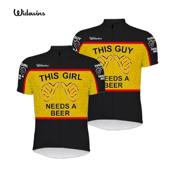 Nuevo este tipo necesita una cerveza alienígena ropa deportiva Unisex ciclismo Jersey ropa esta chica necesita una cerveza alienígena bicicleta camiseta bicicleta Jersey