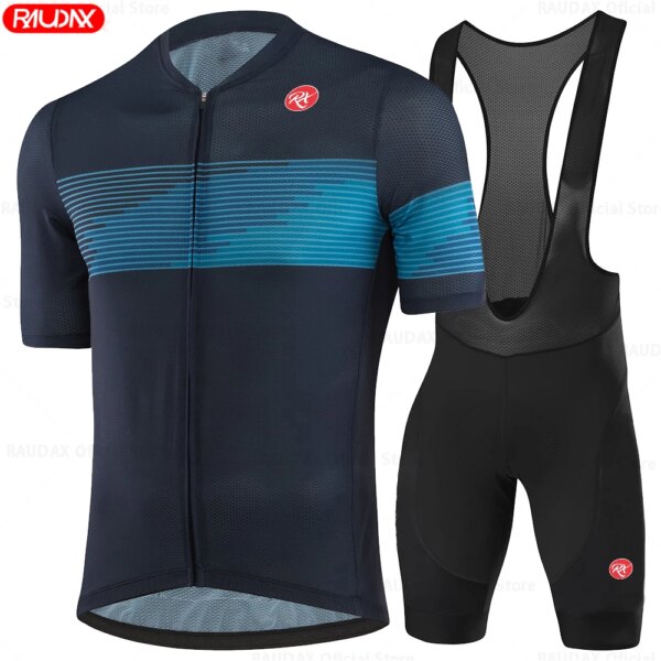 Lo más nuevo de Raudax, ropa de ciclismo juvenil, conjunto de Jersey de ciclismo de triatlón, Jersey de ciclismo transpirable de verano, ropa de montar en bicicleta de montaña