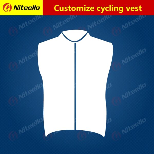 Niteello-Chaleco de Ciclismo con diseño personalizado, Jersey sin mangas para bicicleta, personalizado, Maillot ligero de alta calidad, chaleco superior para Ciclismo de carreras