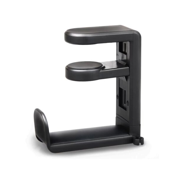 Soporte para auriculares con gancho de Clip para mesa sin perforación, soporte para auriculares giratorio de 360 ​​°, almacenamiento varios, soporte para auriculares colgantes