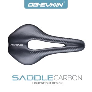 OG-EVKIN SD-003 Sillín de bicicleta de montaña bicicleta de carretera cómodo asiento negro sillines NYLON 7x7MM MTB para montar en bicicleta