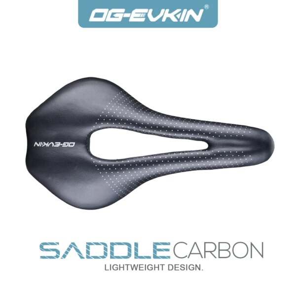 OG-EVKIN SD-003 Sillín de bicicleta de montaña bicicleta de carretera cómodo asiento negro sillines NYLON 7x7MM MTB para montar en bicicleta