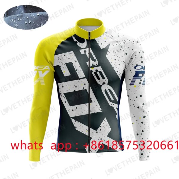 ORBEAFOX-Chaqueta cortavientos para ciclismo para hombre, jersey multifunción de alta calidad, abrigo fino de manga larga a prueba de viento para ciclismo