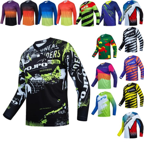 Ropa de equipo de montaña todoterreno, camiseta para bicicleta, Jersey para descensos, Jersey de manga larga para motocicleta JPO Pro Ciclismo, Jersey para hombre