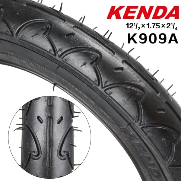 Neumático de bicicleta Original Kenda K909A 12- 1/2*1,75*2-1/4 para bicicletas BMX para niños 12/14 pulgadas 35 PSI