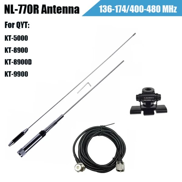 Antena de NL-770R Original de doble banda VHF/UHF 3,0/5,5 dBi antena móvil de radio de coche de alta ganancia