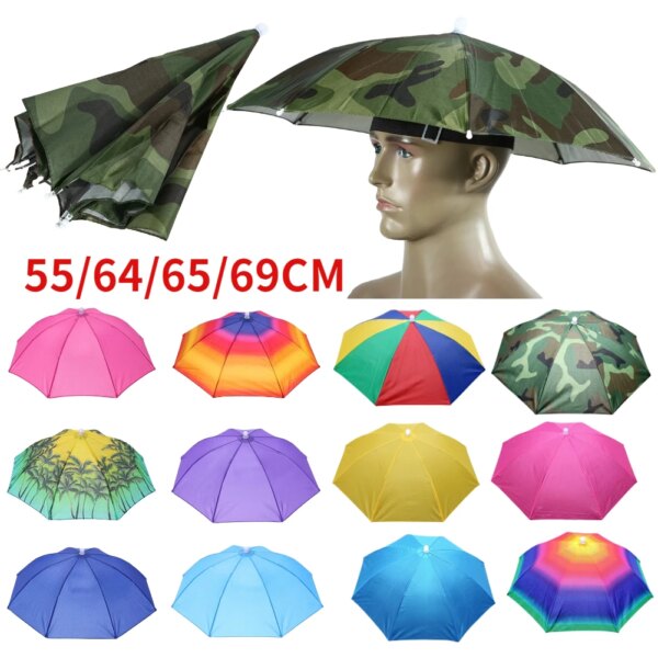 Sombrero plegable con sombrilla para exteriores, gorro para el sol, antilluvia, antisol, pesca, Golf, ciclismo, senderismo, Camping, sombrilla