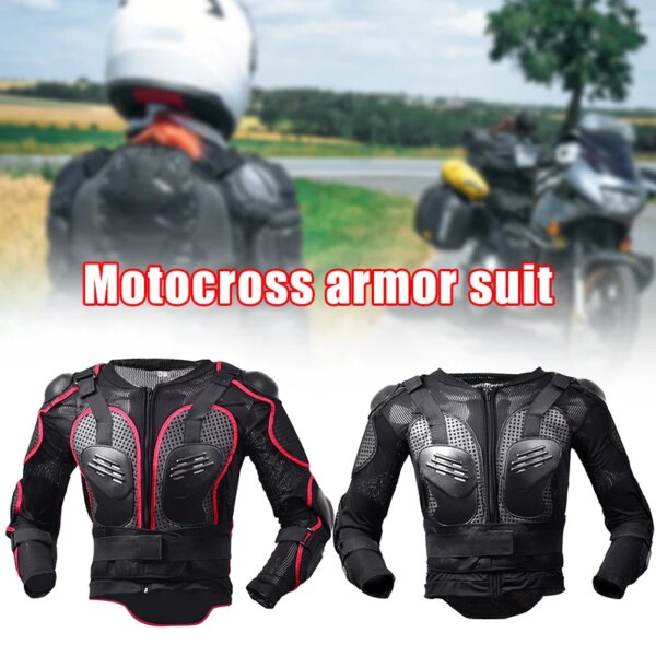 Chaqueta de motocicleta para exteriores para hombre, armadura de protección de tortuga de cuerpo completo, chaquetas de ciclismo de carreras para Motocross, accesorios para motocicleta