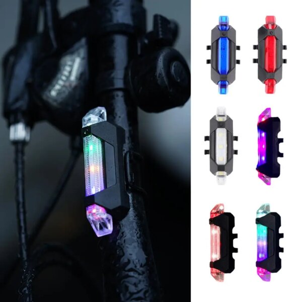 Luz trasera de ciclismo nocturna para exteriores, accesorios de luz para bicicleta con carga USB, luz trasera Led para bicicleta de montaña, luz única Warni Y7S9