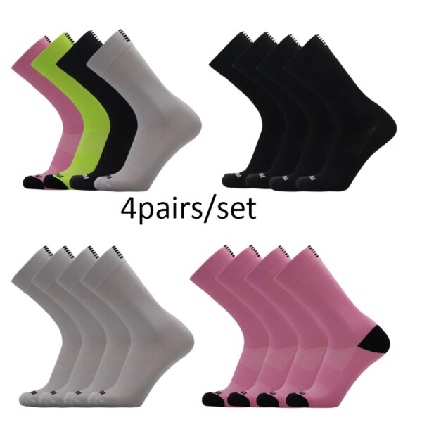 Calcetines de Ciclismo de carretera al aire libre nuevas rayas bicicletas de compresión deportivas, Calcetines de carreras calcetines para correr para hombres y mujeres Calcetines Ciclismo