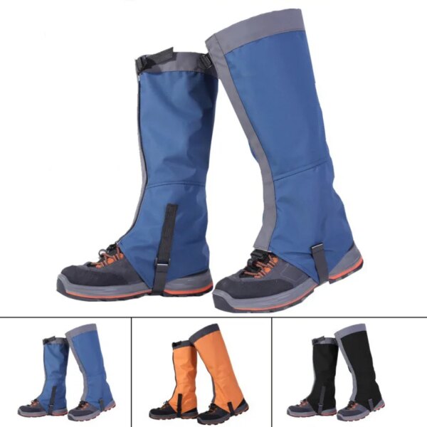 Zapatos de esquí al aire libre, botas para acampar, senderismo y escalada, mallas impermeables, polainas a prueba de viento, esquí, botas de nieve para el desierto, cubiertas para zapatos