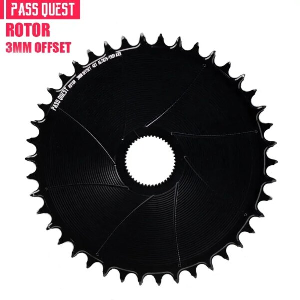 PASS QUEST Plato de montaje directo Offest de 3 mm Piñón 42-54T para bielas Rotor VEGAST,ALDHU