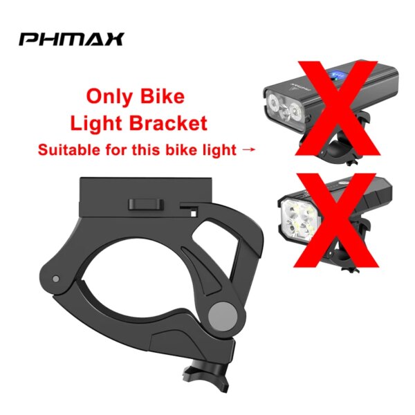 Soporte de luz para bicicleta PHMAX QD-3001/QD-3101/QD-3201/QD-3301/QD-3401/QD-3501