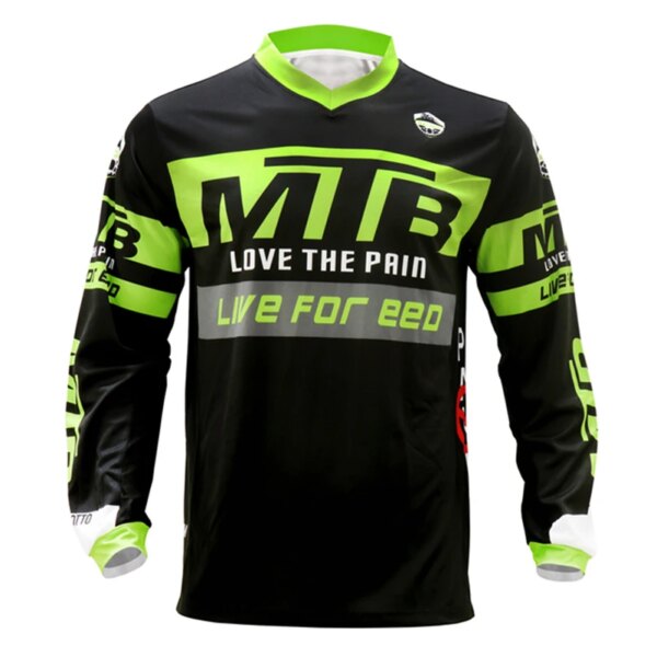 PRO EQUIPO Moto bicicleta de montaña de los hombres ciclismo mtb jersey dh enduro camisetas de Motocross ropa deportiva jersey para descensos ropa de bicicleta