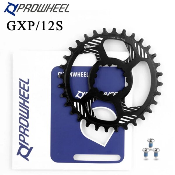 PROWHEEL-plato de bicicleta GXP de 12 velocidades, plato compensado de 0/3 grados, rueda de cadena de bicicleta de montaña 28/30/32/34/36/38T para Sram XX1 X1 X9