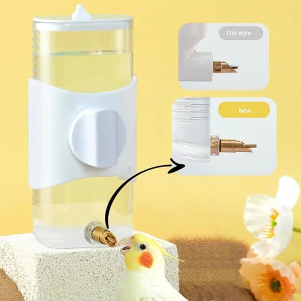 Alimentador de pájaros para periquitos, jaula para mascotas, cuenco colgante automático para comida, dispensador de agua potable para periquitos y loros ABS