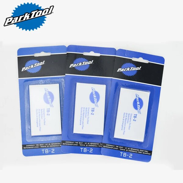 ParkTool 3 uds botas de neumáticos de emergencia para ciclismo bicicleta de montaña herramienta de reparación de parches de neumáticos de goma vulcanizada sin pegamento TB-2