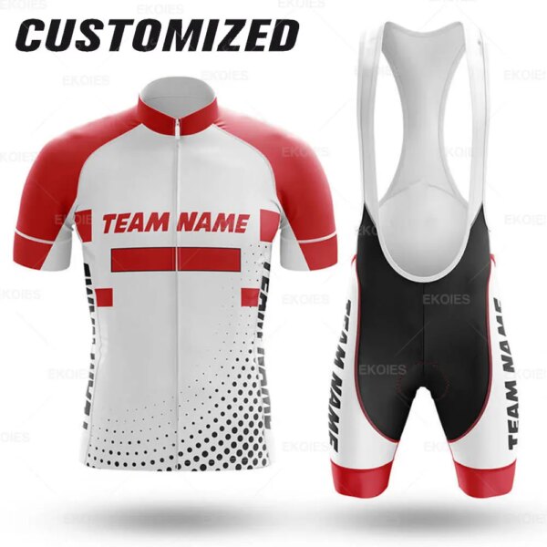 Personalizar personalizar ropa de bicicleta MTB ropa de bicicleta transpirable de verano para hombre conjunto de Jersey de ciclismo de equipo profesional personalizado