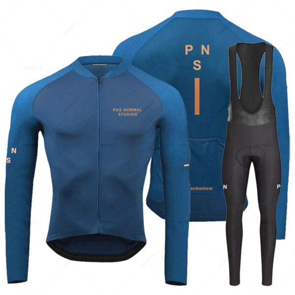 Pns Pro-Conjunto de Jersey de Ciclismo para hombre, traje de manga larga con almohadilla de Gel 19D, pantalones de otoño, Maillot de Ciclismo de montaña, uniforme de bicicleta