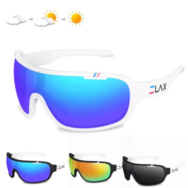 Gafas de sol polarizadas para ciclismo, gafas de sol para exteriores para bicicleta, gafas fotocromáticas para ciclismo de montaña o de carretera