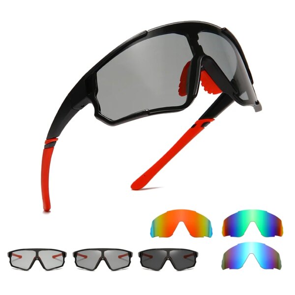 Gafas de sol polarizadas fotocromáticas para ciclismo, gafas deportivas para hombre y mujer, gafas para bicicleta de montaña o de carretera