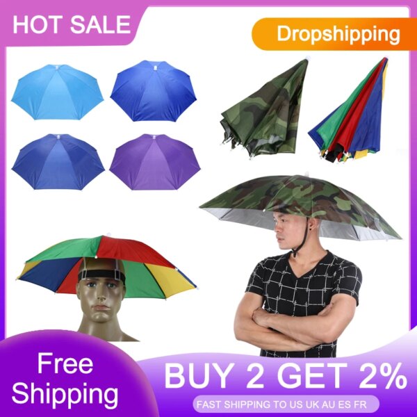 Sombrero de lluvia portátil, sombrero verde militar plegable para pesca al aire libre, parasol impermeable para acampar, sombreros de Pesca, sombreros para la cabeza de playa