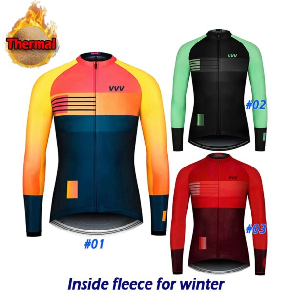 Pro Team-Camiseta térmica de lana para ciclismo, ropa para ciclismo de montaña, abrigo para descenso, uniforme de manga larga, Tops cálidos, calidad de invierno