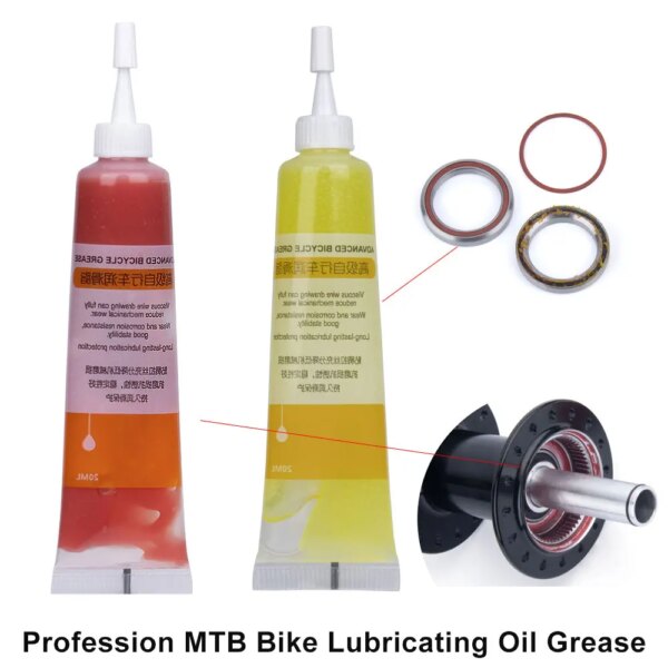 Grasa de aceite lubricante profesional para bicicleta de montaña, puede reducir el ruido de la bicicleta, reparación de cojinetes de buje, grasa lubricante de mantenimiento