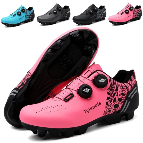 Zapatillas de ciclismo profesionales para hombre, zapatos de Bicicleta de montaña y de carretera, zapatillas de ciclismo Spd para mujer, Zapatillas para Bicicleta de montaña