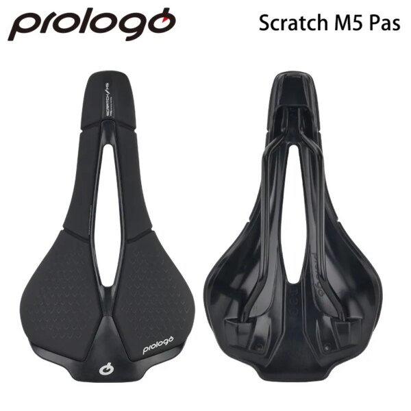 Prologo Scratch M5 Pas Pro T2.0 MTB sillín de bicicleta de carretera para triatlón superligero 250x140mm 245g sillín de bicicleta Unisex