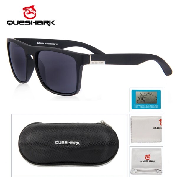 QUESHARK mujeres hombres HD TR90 marco polarizado ultraligero ciclismo gafas de sol deportes MTB bicicleta gafas montar bicicleta de carretera gafas