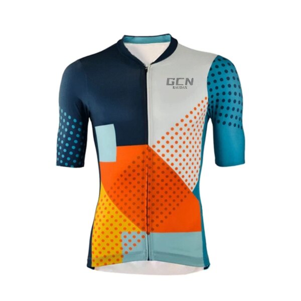 RAUDAX GCN Camiseta de ciclismo de verano para hombre, transpirable, seca, a prueba de sudor, camiseta de ciclismo de montaña a prueba de encogimiento, sudadera de baloncesto