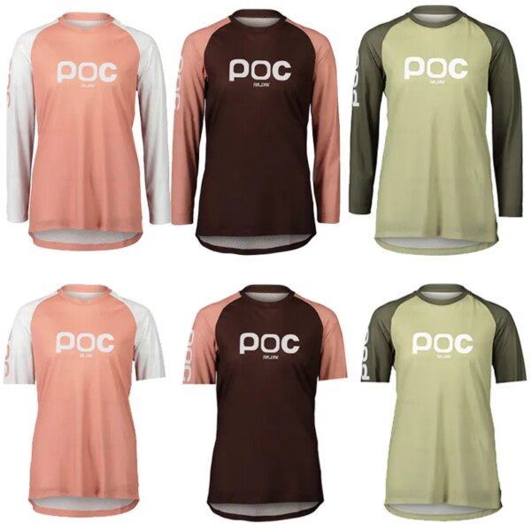 RAUDAX POC2023, camiseta para bicicleta de montaña de verano para mujer, camiseta para descensos, camiseta MTB, camiseta de Motocross para campo traviesa, sudadera rosa para mujer