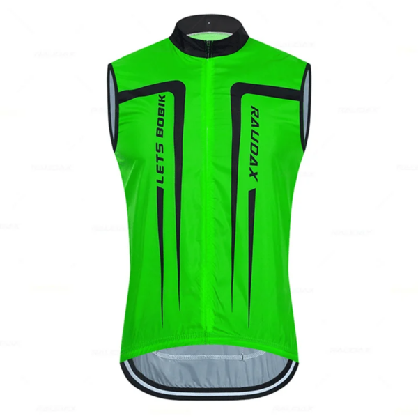 RAUDAX-Chaqueta de Ciclismo Cortavientos, Chaleco Sin Mangas, Sudadera Ligera, Chaqueta para Bicicleta, Outdoor, Nuevo, 2022